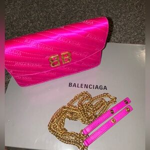 Balenciaga satin pink